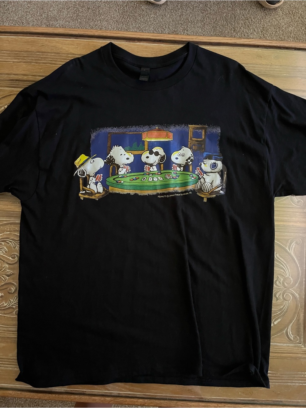 Peanuts Poker Night Cotton Graphic Tee